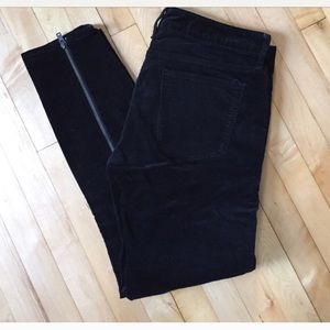 Gap Black Velvet Skinnies